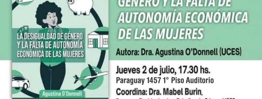 Presentación del libro “La desigualdad de género y la falta de autonomía económica de las mujeres”